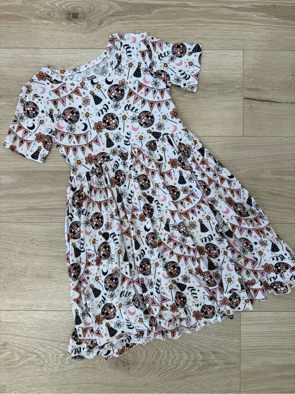 Dream Big Little Co. Bamboo Happy Birthday Dress